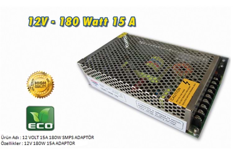 12 Volt 15 Amper Switch Mod Kamera Adaptörü Metal Kasa