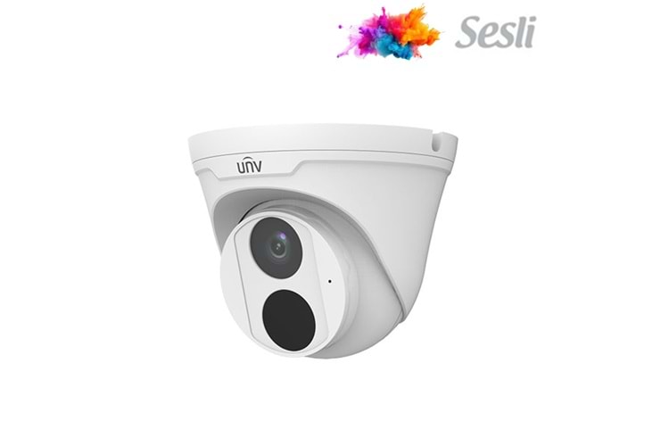 UNV IPC3614LB-AF28-DL-E 4MP H265+ DUAL LİGHT RENKLI SESLI POE IP DOME KAMERA
