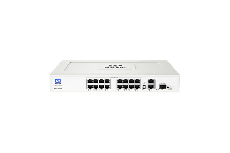 WK-PS219GF 16 X 10/100MBPS POE PORTS, 2 X 10/100/1000MBPS + 1 X 1000MBPS SFP PORT UPLINK
