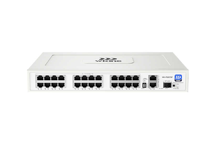 WK-PS227GF 24*100MBPS POE PORTS, 2*1000MBPS + 1*1000MBPS SFP UPLINK 280W POE SWITCH