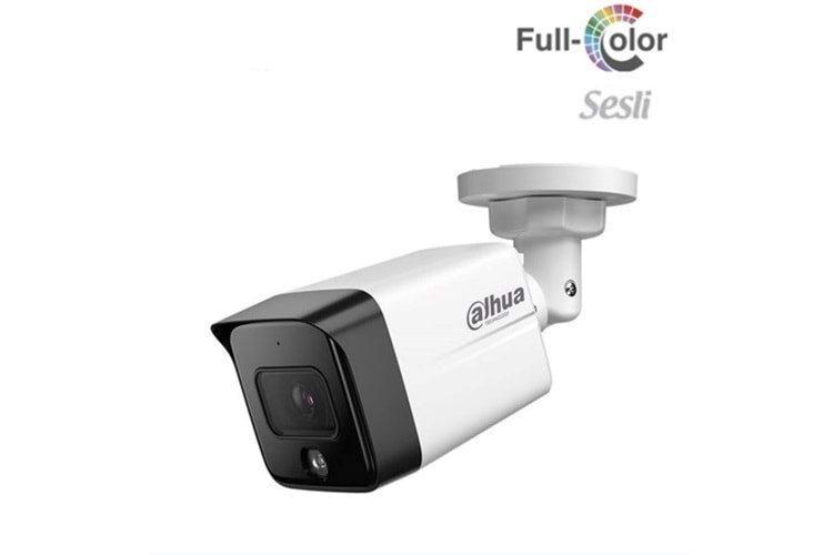DAHUA IPC-HFW1239TC1-SA-IL-0280B-S6 2 MP DAHİLİ SESLİ 30 MT GECE GÖRÜŞLÜ FULL COLOR IP KAMERA 2.8MM