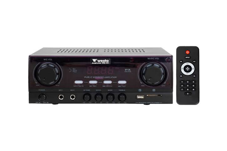 WESTA WM-530 - MIKSER AMFI 80W TEK BÖLGE BT+AUX+USB