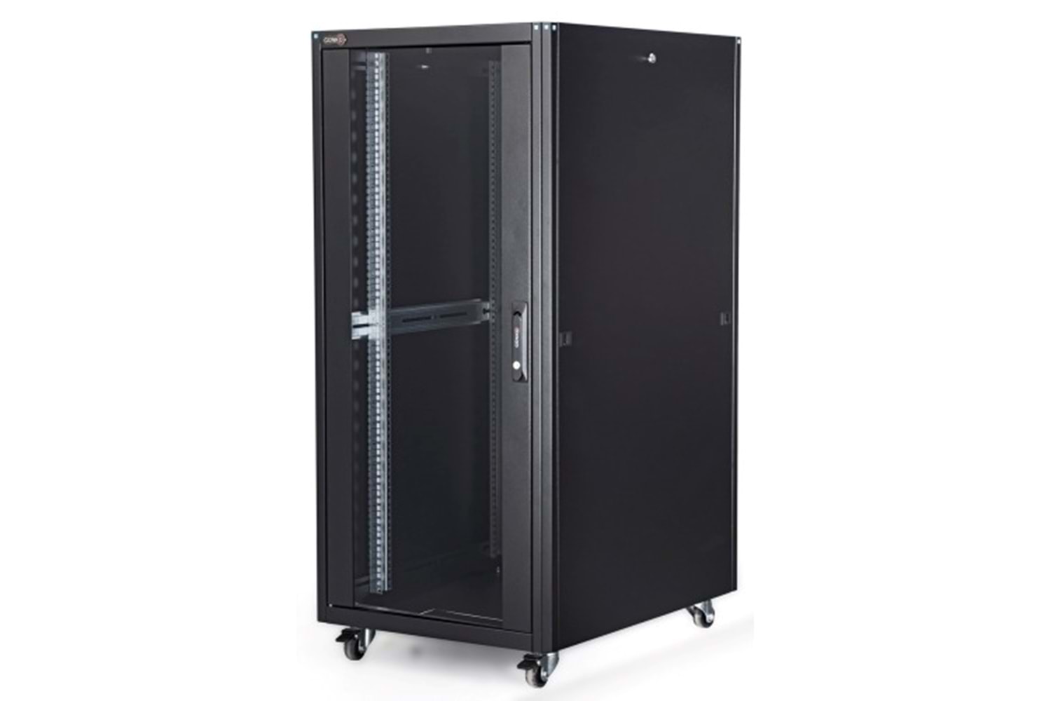 LANDE 26U 19 INC DİKİLİ TİP RACK KABİNET 600X600 MM SİYAH